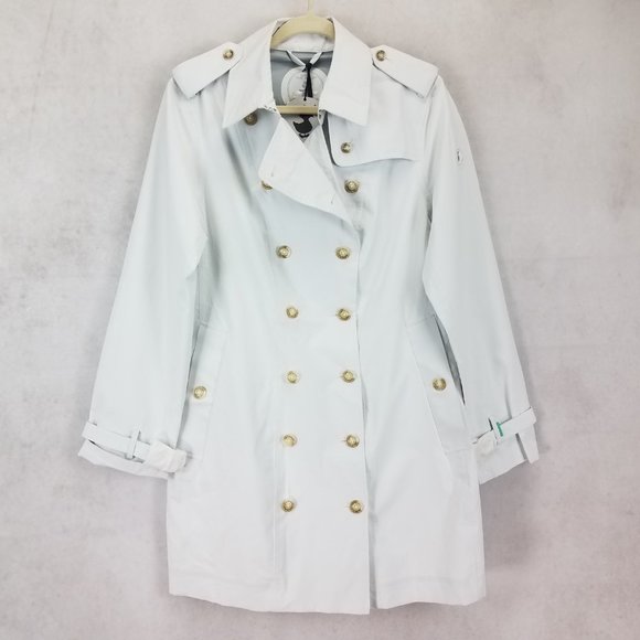 SAVE THE DUCK Jackets & Blazers - NEW Save the Duck Size 4 / XL Pro-Tech Packable Lightweight Trench Coat w FLAW